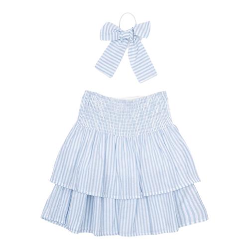 The New Nalani Nederdel White Swan Striped 3-4 Y  Blå  3-4 år  kvinde