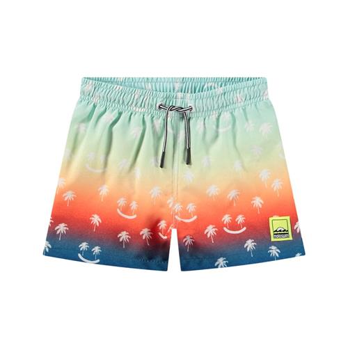 Molo Niko Board Shorts Palmtree Smile 86/92 cm  Blå  86/92 cm  Unisex