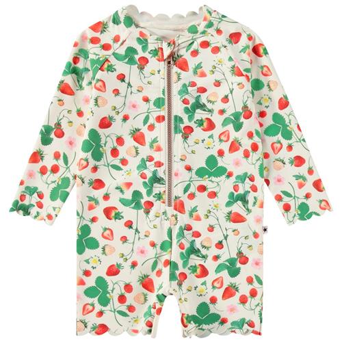 Molo Nigella Swimsuit Strawberry Field 62/68 cm  Beige  62/68 cm  Unisex