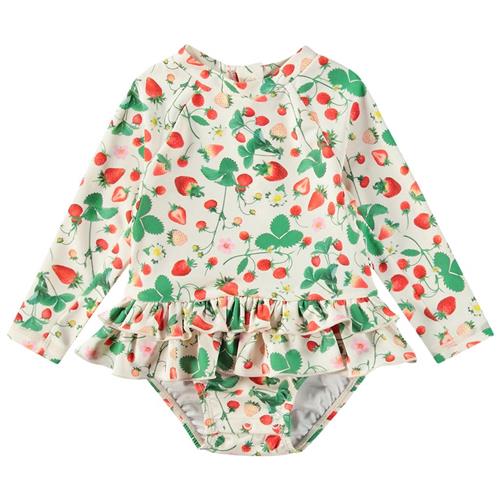 Molo Narice Swimsuit Strawberry Field 86/92 cm  Beige  86/92 cm  Unisex