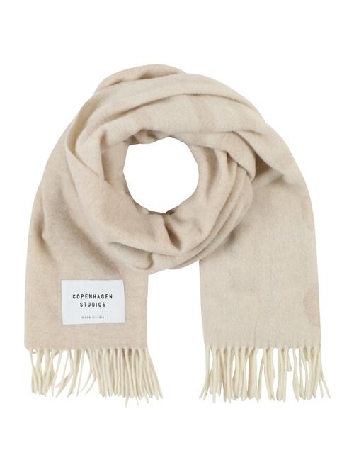 Copenhagen Sjal  beige / sort / hvid