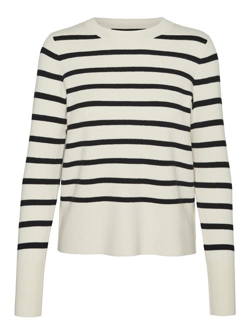 VERO MODA Pullover 'Saba'  beige / sort