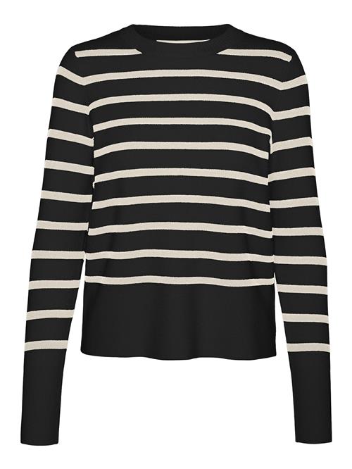 Se VERO MODA Pullover 'Saba'  sort / hvid ved About You