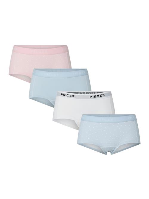 Se PIECES Panty  lyseblå / lys pink / sort / offwhite ved About You