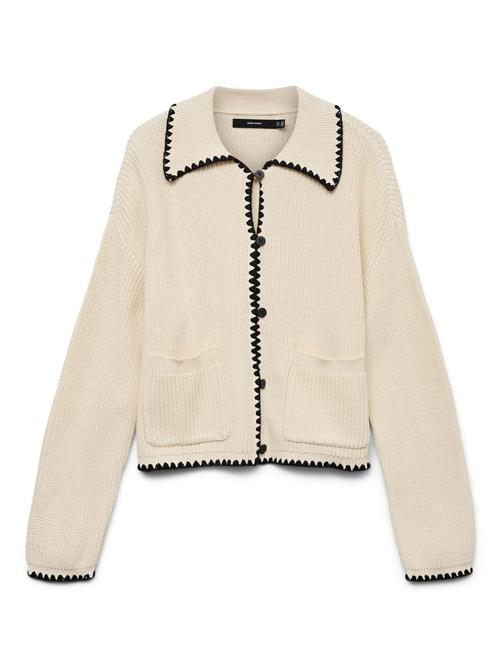 VERO MODA Cardigan 'VMPomelo'  lysebeige / sort