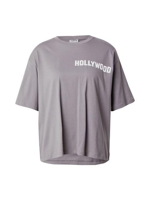 Noisy may Oversized bluse 'NMMILLIE HOLLYWOOD'  antracit / mørkegrå / sort / hvid