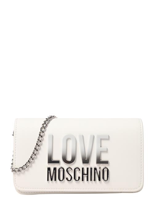 Se Love Moschino Skuldertaske  sølv / hvid ved About You