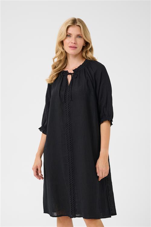 Cream Blusekjole  sort