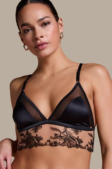 Se Hunkemöller Anouk bralette sort ved Hunkemøller