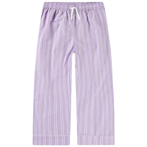 Molo Alfrida Woven Pants Purple Rail Stripe 128 cm  Lilla  128 cm  kvinde