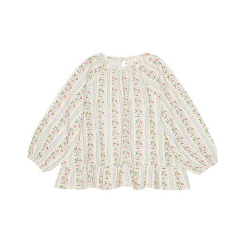 Flöss Abigail Bluse Soft White Bright Blue 74 cm  Blå  74 cm  Unisex