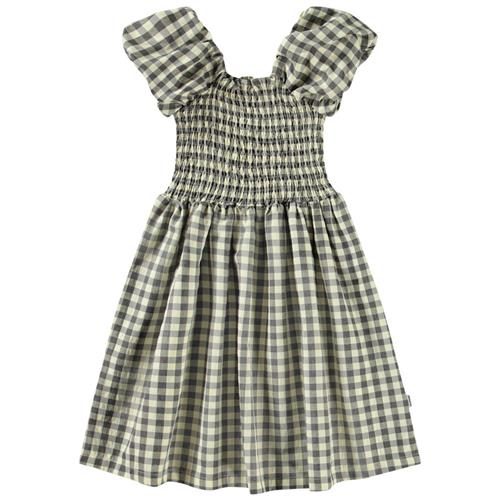 Molo Cherisla Short-Sleeved Dress Sun Check 92/98 cm  Gul  92/98 cm  kvinde