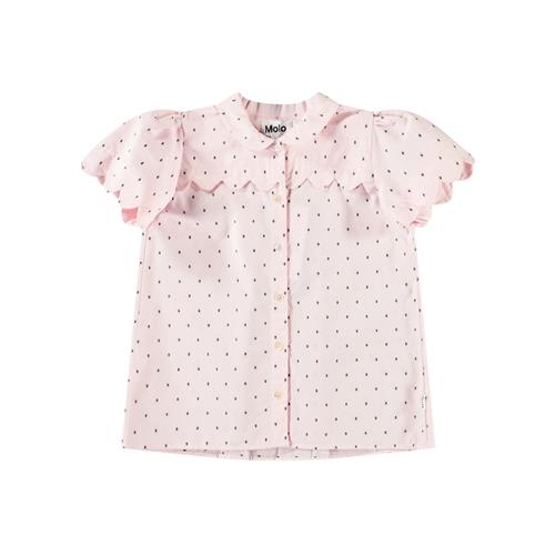 Molo Ronda Short Sleeve Shirt Charlotte Pink 146/152 cm  Lyserød  146/152 cm  kvinde
