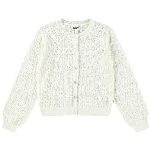 Molo Gillian Knitted Cardigan Crisp White | Hvid | 110/116 cm