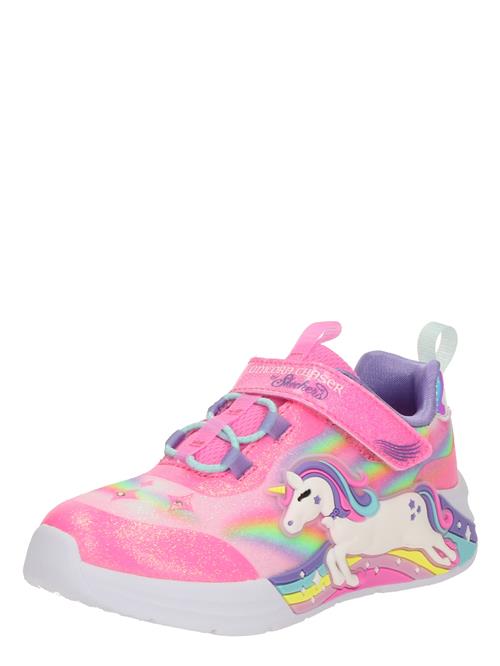 Se SKECHERS Sneakers 'UNICORN CHASER'  gul / lilla / pink / hvid ved About You