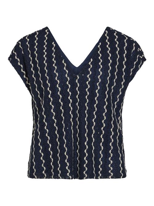 Se VILA Pullover  navy / hvid ved About You