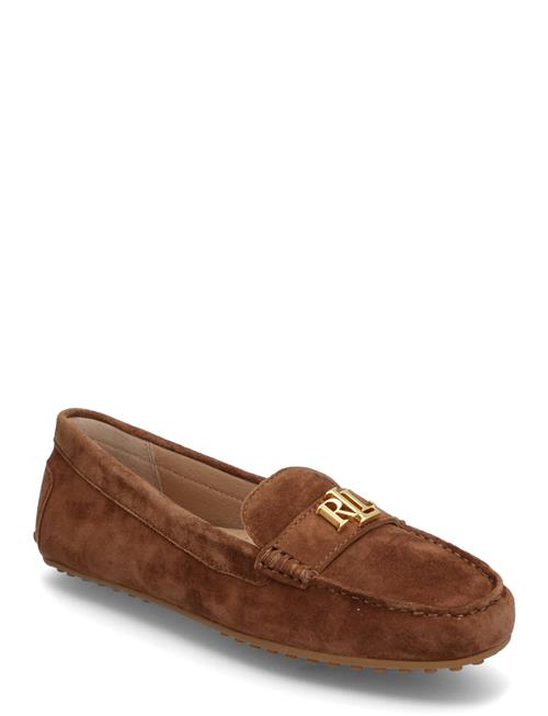 Se Barnsbury Suede Loafer Lauren Ralph Lauren Brown ved Booztlet