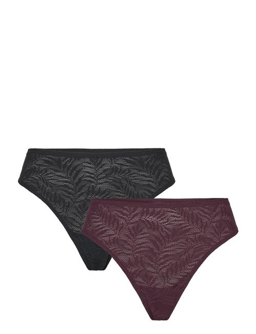 Se Brief Thong Reg Supersoft 2 P Lindex Burgundy ved Booztlet