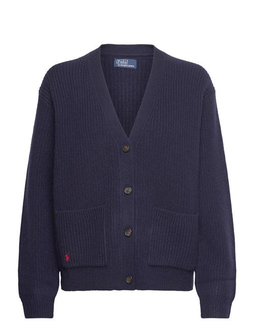 Se Wool-Cashmere V-Neck Cardigan Polo Ralph Lauren Navy ved Booztlet