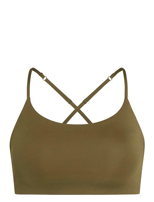 Se Float Juliet Strappy Bra Girlfriend Collective Khaki ved Booztlet