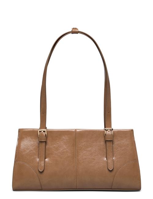 Se Shoulder Bag With Buckles Mango Brown ved Booztlet