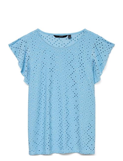 Se Vmtassa Sl Frill Top Noos Vero Moda Blue ved Booztlet