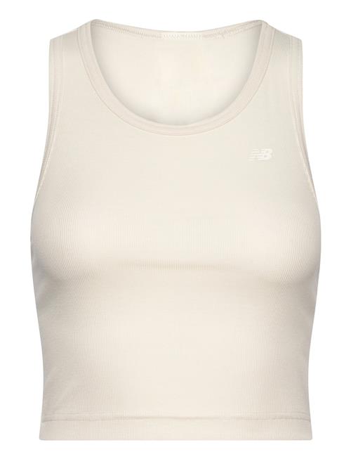 Se Micro-Rib Tank New Balance Cream ved Booztlet