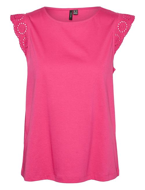 Vmemily Sl Gathering Top Jrs Noos Vero Moda Pink