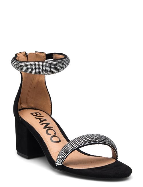 Bialisbon Sandal Rhinest Faux Suede Bianco Black