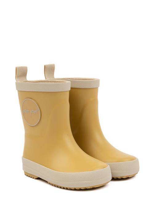 Gumboots Solid Pom Pom Yellow