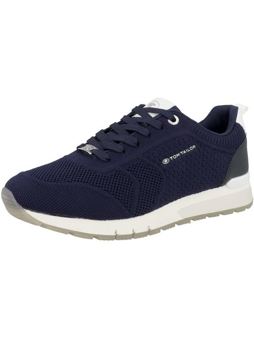 TOM TAILOR Sneaker low  mørkeblå / hvid