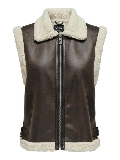 ONLY Vest 'ONLBetty'  beige / mørkebrun