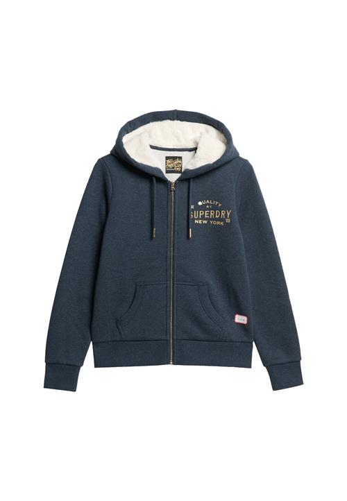 Se Superdry Sweatjakke 'Luxe'  marin / lysegul ved About You