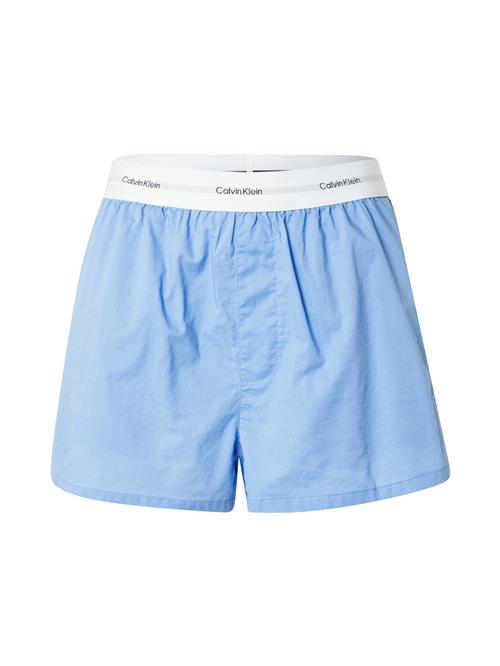 Calvin Klein Underwear Pyjamasbukser  pastelblå / grå / hvid