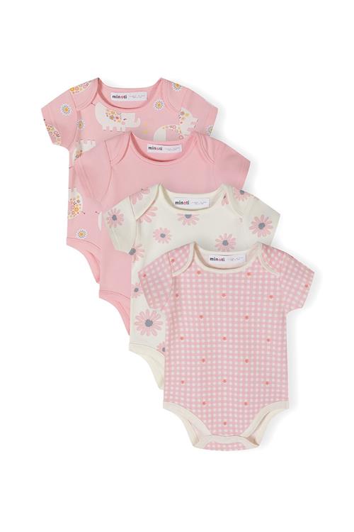 MINOTI Sparkedragt/Body  ecru / lys pink
