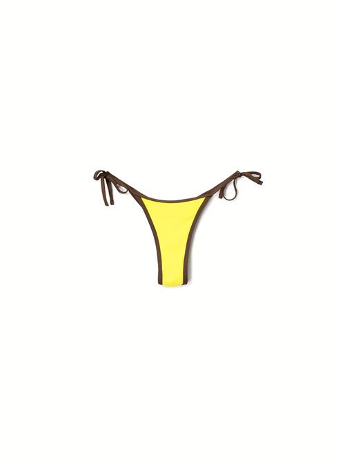 Bershka Bikinitrusse  brun / neongrøn