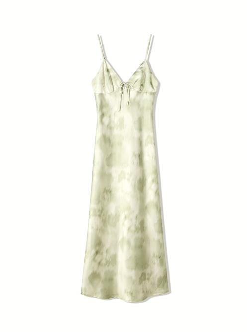 Bershka Kjole  æble / pastelgrøn