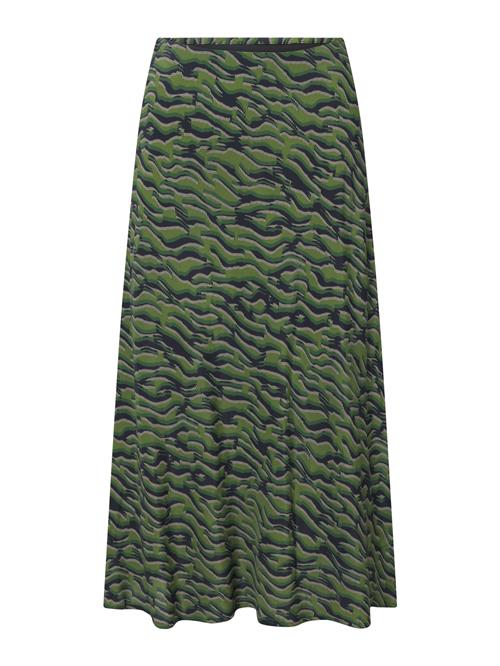 Jascha Stockholm Nederdel 'Fancy Long'  beige / grøn / sort