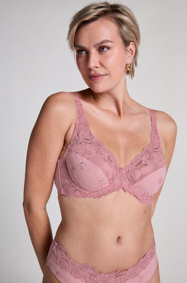 Hunkemöller Ikke-formstøbt bøjle-bh Diva pink