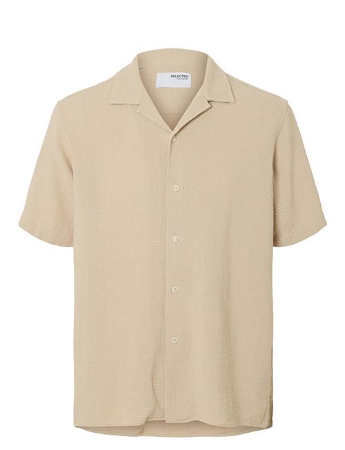 Slhrelaxed-Sal Ss Shirt Resort W Selected Homme Beige