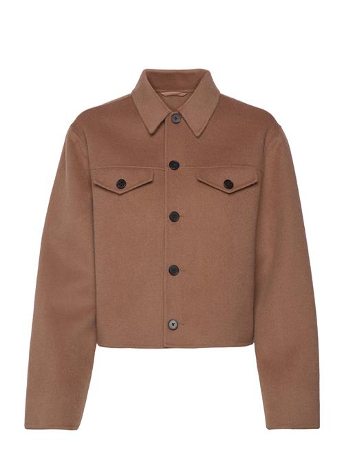 Short Wool Cashmere Jacket Filippa K Brown