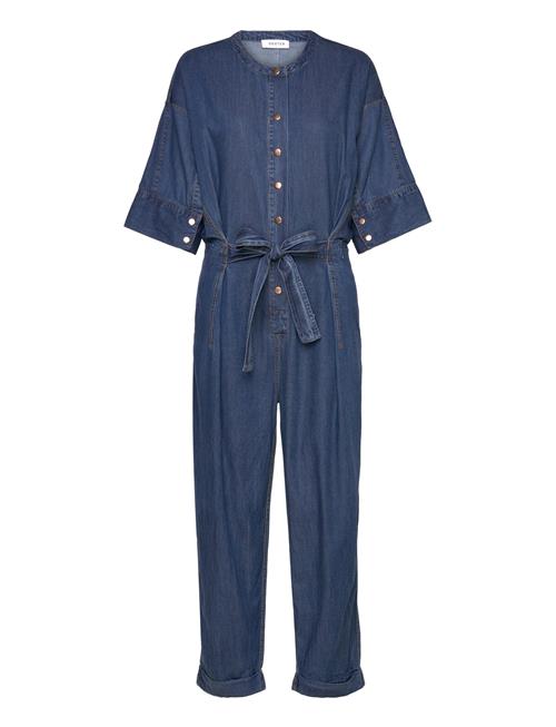 Pantssuit With Belt Coster Copenhagen Blue