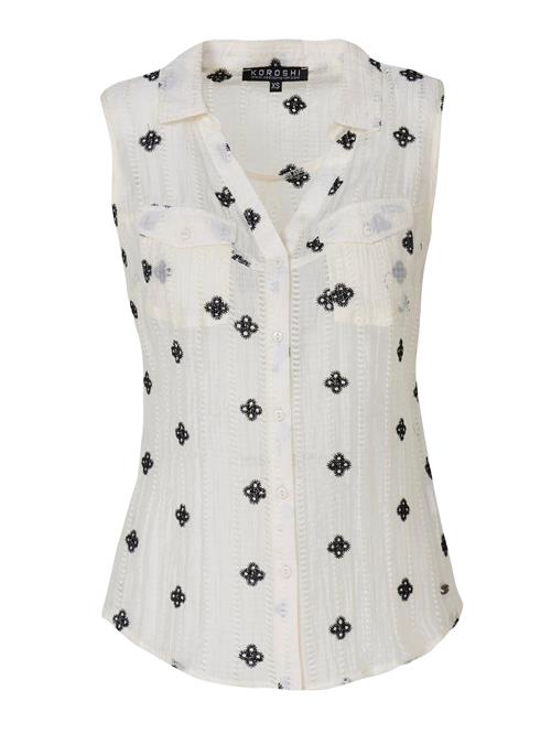KOROSHI Bluse  sort / hvid