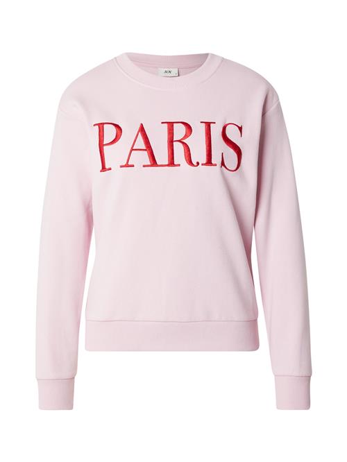 JDY Sweatshirt 'JDYPARIS'  lyserød / rød