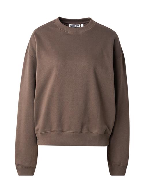 Se WEEKDAY Sweatshirt 'Essence Standard'  brun ved About You