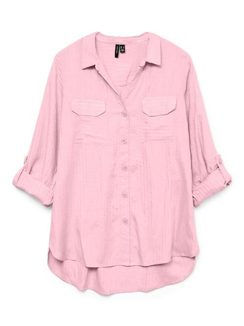 VERO MODA Bluse 'VMBumpy'  pastelrød