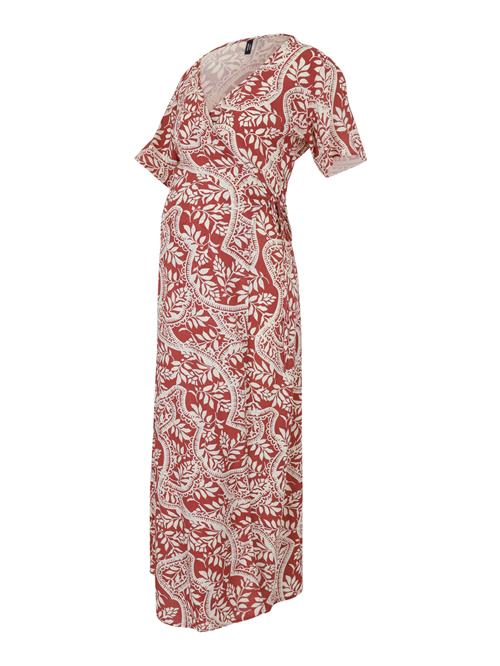 Vero Moda Maternity Kjole 'VMMBali'  lysebeige / bordeaux