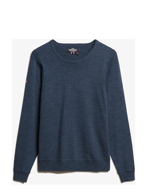 Merino Crew Jumper Superdry Navy