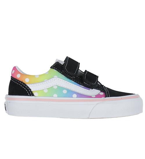 Vans Sko - Old Skool V Glow Rainbow - Sort/Multi