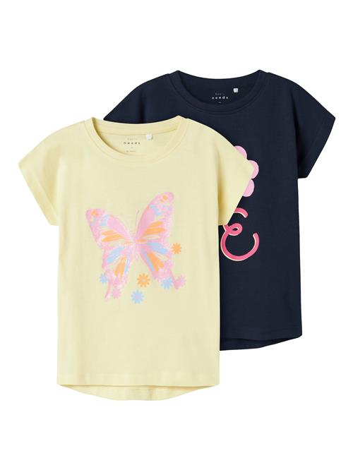 NAME IT Bluser & t-shirts 'NMFVIOLET'  navy / himmelblå / lysegul / gammelrosa